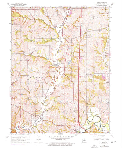 United States Geological Survey Tracy, MO (1961, 24000-Scale) digital map