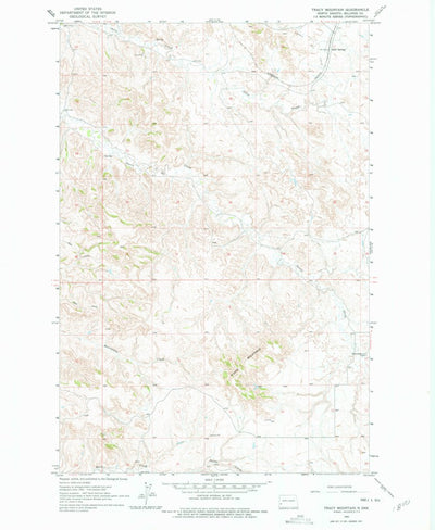 United States Geological Survey Tracy Mountain, ND (1962, 24000-Scale) digital map