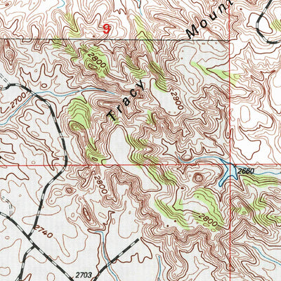 United States Geological Survey Tracy Mountain, ND (1997, 24000-Scale) digital map