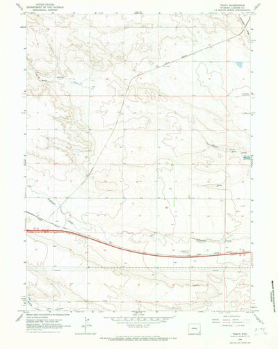 United States Geological Survey Tracy, WY (1963, 24000-Scale) digital map
