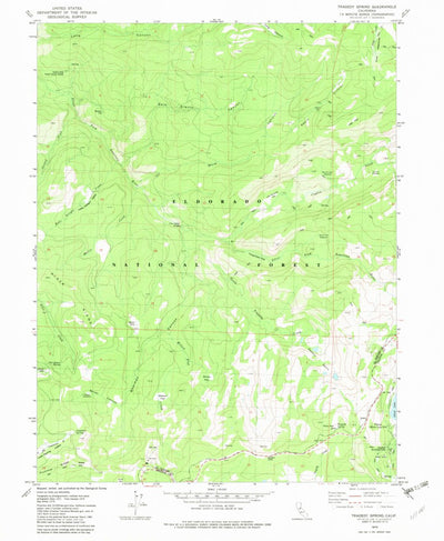 United States Geological Survey Tragedy Spring, CA (1979, 24000-Scale) digital map