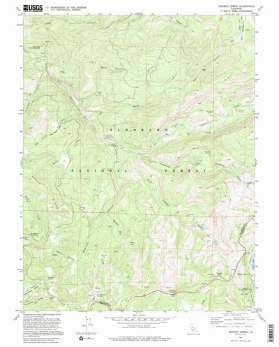 United States Geological Survey Tragedy Spring, CA (1992, 24000-Scale) digital map
