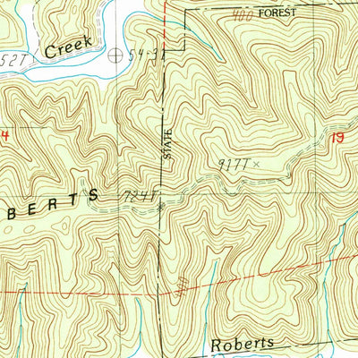 United States Geological Survey Trail Butte, OR (1985, 24000-Scale) digital map