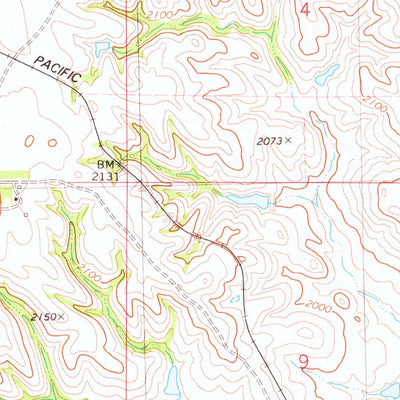 United States Geological Survey Trail City, SD (1975, 24000-Scale) digital map
