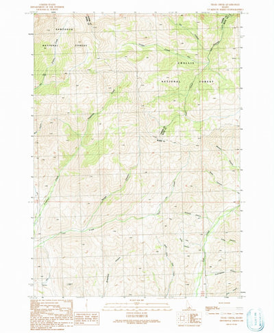 United States Geological Survey Trail Creek, ID (1991, 24000-Scale) digital map