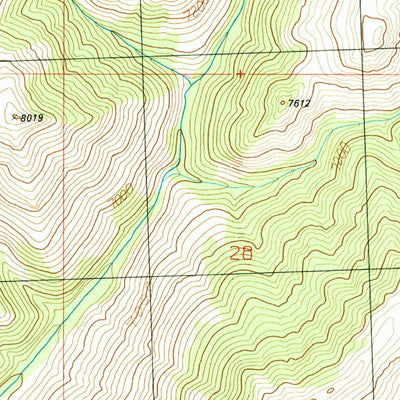 United States Geological Survey Trail Creek, ID (1991, 24000-Scale) digital map