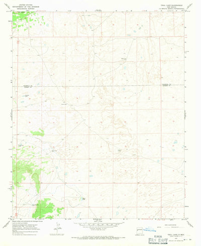 United States Geological Survey Trail Lake, NM (1967, 24000-Scale) digital map