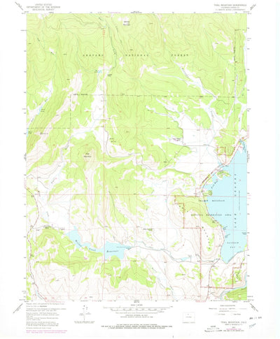 United States Geological Survey Trail Mountain, CO (1957, 24000-Scale) digital map