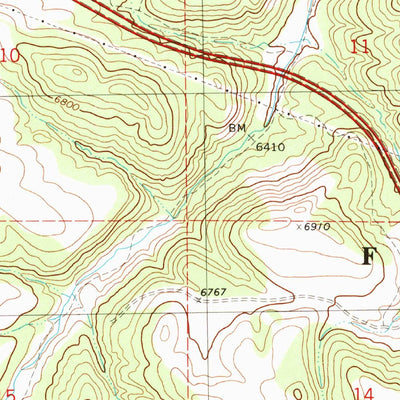 United States Geological Survey Trail Mountain, UT (1981, 24000-Scale) digital map