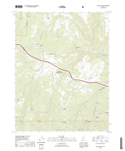 United States Geological Survey Trail Mountain, UT (2020, 24000-Scale) digital map