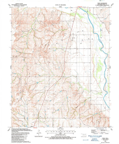 United States Geological Survey Trail, OK (1987, 24000-Scale) digital map