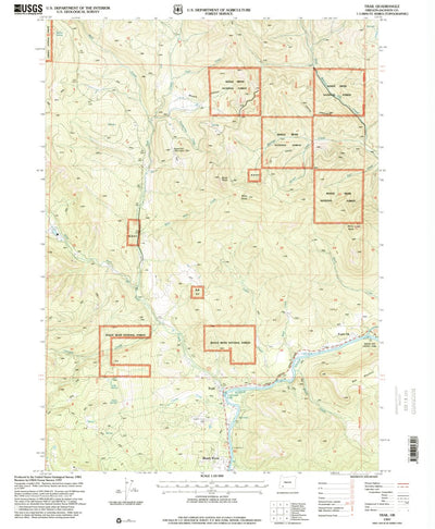 United States Geological Survey Trail, OR (1997, 24000-Scale) digital map