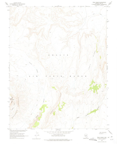 United States Geological Survey Trail Ridge, NV (1962, 24000-Scale) digital map