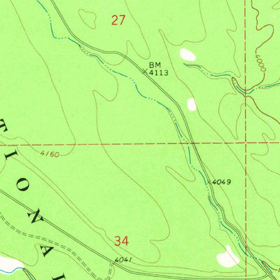 United States Geological Survey Trailcreek, MT (1966, 24000-Scale) digital map