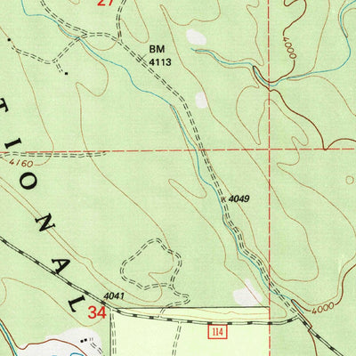 United States Geological Survey Trailcreek, MT (1994, 24000-Scale) digital map