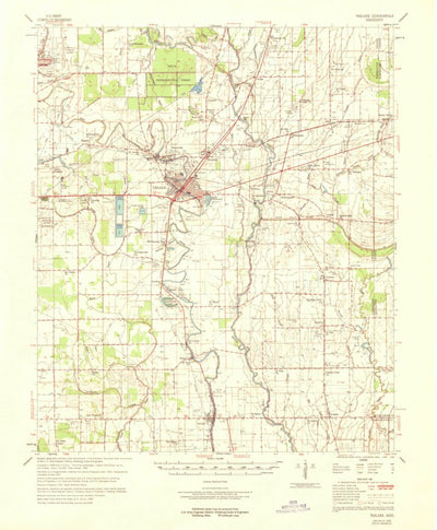 United States Geological Survey Tralake, MS (1969, 62500-Scale) digital map