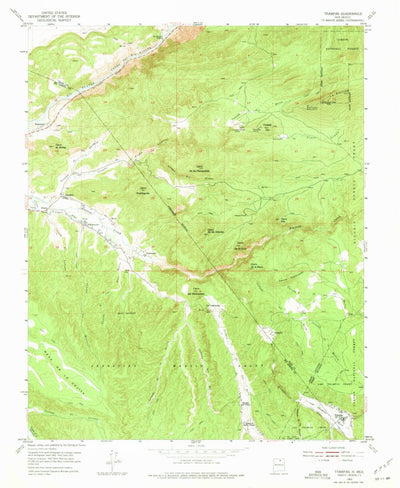 United States Geological Survey Trampas, NM (1953, 24000-Scale) digital map