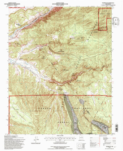 United States Geological Survey Trampas, NM (1995, 24000-Scale) digital map