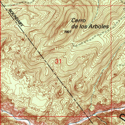 United States Geological Survey Trampas, NM (1995, 24000-Scale) digital map