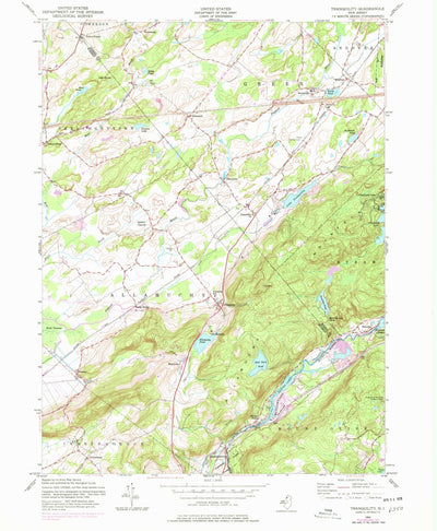 United States Geological Survey Tranquility, NJ (1954, 24000-Scale) digital map
