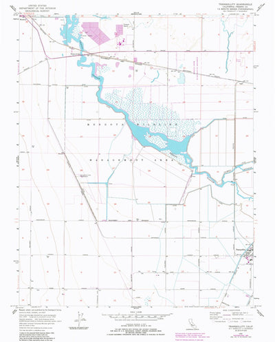 United States Geological Survey Tranquillity, CA (1956, 24000-Scale) digital map