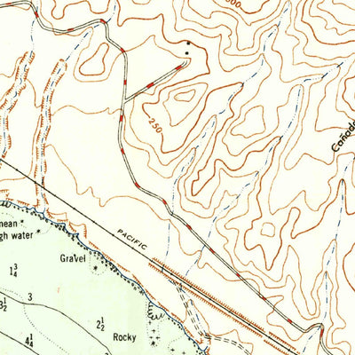 United States Geological Survey Tranquillon Mountain, CA (1947, 24000-Scale) digital map