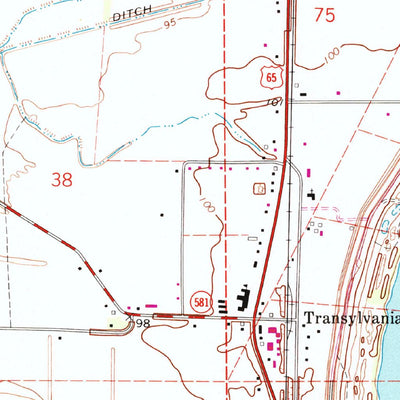 United States Geological Survey Transylvania, LA-MS (1994, 24000-Scale) digital map