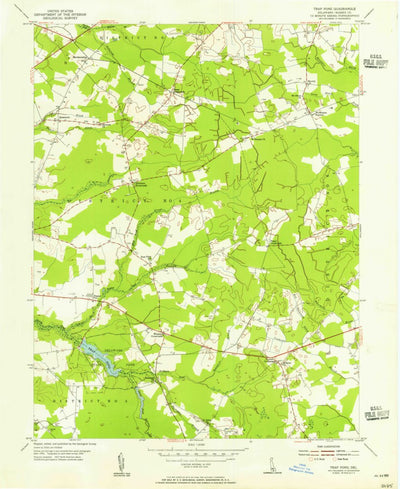 United States Geological Survey Trap Pond, DE (1955, 24000-Scale) digital map