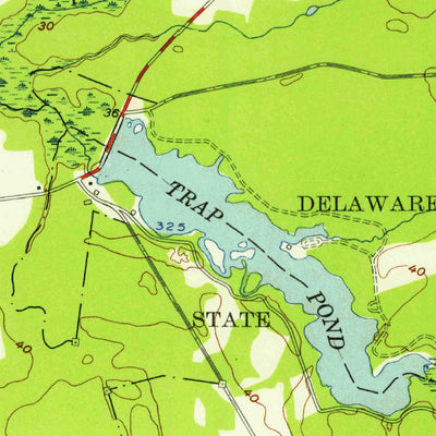 United States Geological Survey Trap Pond, DE (1955, 24000-Scale) digital map