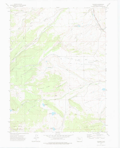 United States Geological Survey Trapper, CO (1972, 24000-Scale) digital map