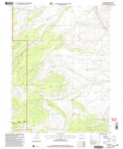 United States Geological Survey Trapper, CO (2000, 24000-Scale) digital map