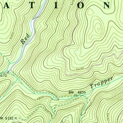 United States Geological Survey Trapper Creek, ID (1978, 24000-Scale) digital map