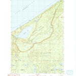 United States Geological Survey Trappers Lake, MI (1983, 24000-Scale) digital map