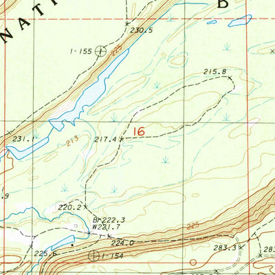 United States Geological Survey Trappers Lake, MI (1983, 24000-Scale) digital map