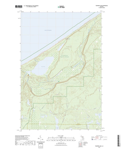 United States Geological Survey Trappers Lake, MI (2023, 24000-Scale) digital map