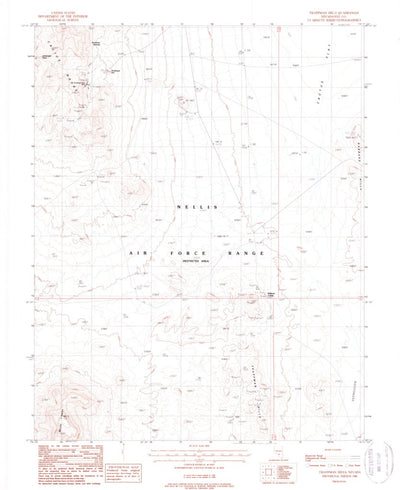 United States Geological Survey Trappman Hills, NV (1988, 24000-Scale) digital map