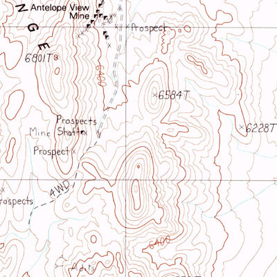United States Geological Survey Trappman Hills, NV (1988, 24000-Scale) digital map
