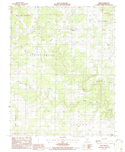 United States Geological Survey Trask, MO (1986, 24000-Scale) digital map