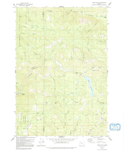 United States Geological Survey Trask Mountain, OR (1979, 24000-Scale) digital map