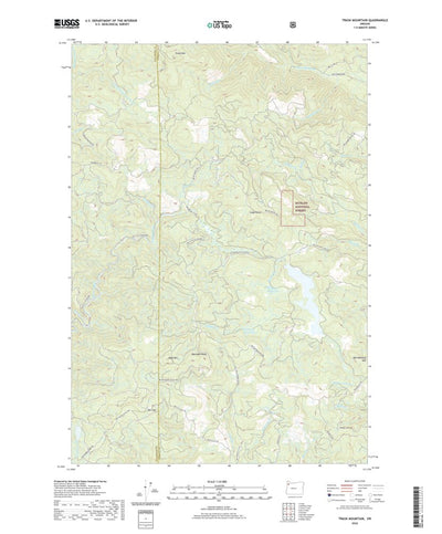 United States Geological Survey Trask Mountain, OR (2020, 24000-Scale) digital map