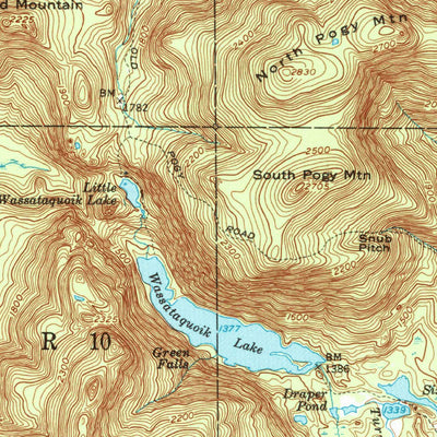 United States Geological Survey Traveler Mountain, ME (1955, 62500-Scale) digital map