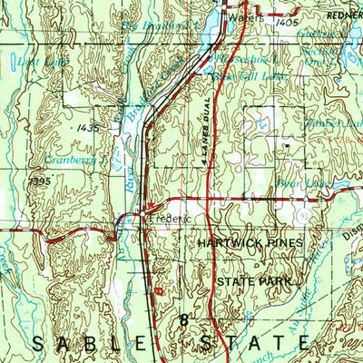 United States Geological Survey Traverse City, MI (1954, 250000-Scale) digital map