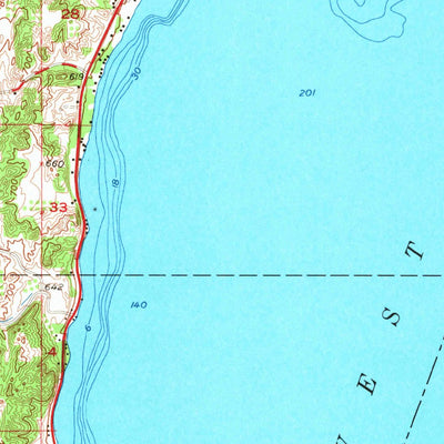 United States Geological Survey Traverse City, MI (1957, 62500-Scale) digital map