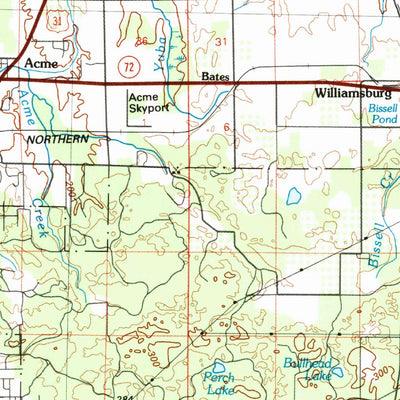 United States Geological Survey Traverse City, MI (1983, 100000-Scale) digital map