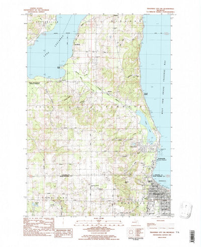United States Geological Survey Traverse City SW, MI (1983, 25000-Scale) digital map