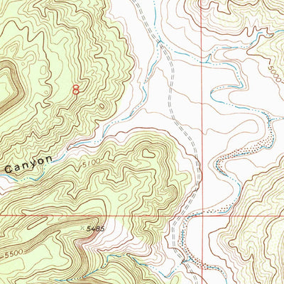 United States Geological Survey Travesser Park, NM-CO (1972, 24000-Scale) digital map