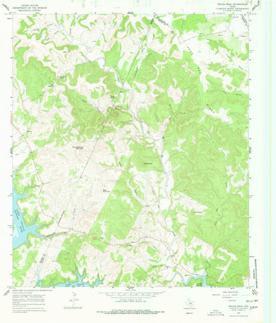 United States Geological Survey Travis Peak, TX (1966, 24000-Scale) digital map