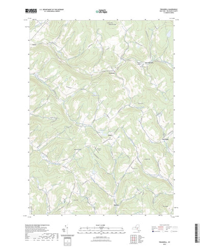United States Geological Survey Treadwell, NY (2023, 24000-Scale) digital map