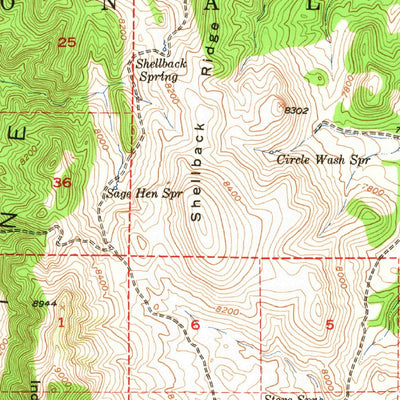United States Geological Survey Treasure Hill, NV (1949, 62500-Scale) digital map