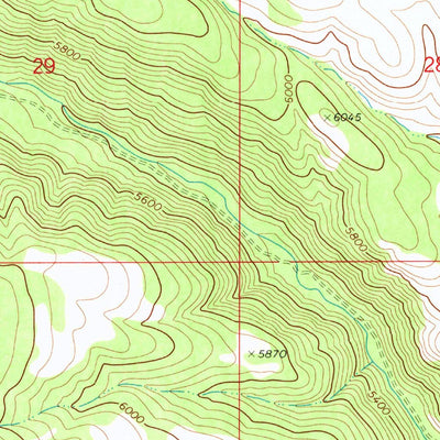 United States Geological Survey Treasureton, ID (1969, 24000-Scale) digital map